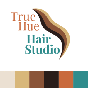 Colour in Motion — Premade Hair Salon Brand Identity