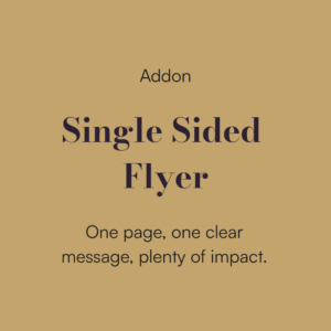 Single-Sided Flyer Design